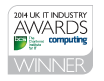 Foto de premio UK IT Industry Award 2014